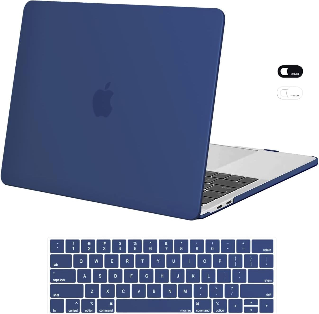 MOSISO Compatible with MacBook Pro 13 inch Case M2 2026, 2025, 2024-2016 A2338 M1 A2251 A2289 A2159 A1989 A1708 A1706,Plastic Hard Case&Keyboard Skin&Webcam Cover for MacBook Pro 13.3, Rose Quartz
