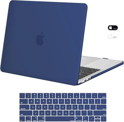 MOSISO Compatible with MacBook Pro 13 inch Case M2 2026, 2025, 2024-2016 A2338 M1 A2251 A2289 A2159 A1989 A1708 A1706,Plastic Hard Case&Keyboard Skin&Webcam Cover for MacBook Pro 13.3, Rose Quartz