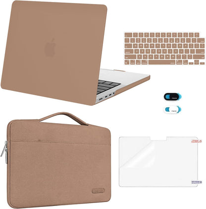 MOSISO Compatible with MacBook Pro 14 inch Case M5-M1 2026-2021 A3427 A3426 A3434 A3112 A3185 A3401 A2918 A2992 A2779 A2442, Case&Bag&Keyboard Skin&Webcam Cover&ScreenFilm