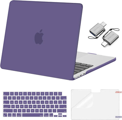 MOSISO Compatible with MacBook Air 13 inch Case M2-M5 2022-2026 A3449 A3240 A3113 A2681, 3 in 1 Heavy Duty Crack Resistant Hard Case with TPU Bumper