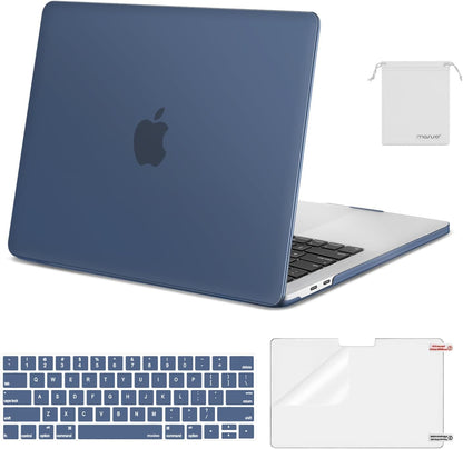 MOSISO Compatible with MacBook Pro 13 inch Case M2 2026 2025 2024 2023 2022-2016 A2338 M1 A2251 A2289 A2159 A1989 A1708 A1706,Plastic Hard Shell&Keyboard Cover&Screen Film&Storage Bag, Black