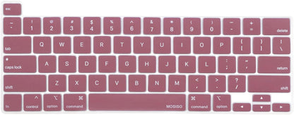 MOSISO Keyboard Cover Compatible with MacBook Pro 13 inch M2 2023, 2022, 2021 2020 M1 A2338 A2289 A2251&Compatible with MacBook Pro 16 2020 2019 A2141 Touch ID,Protective Silicone Skin, Airy Blue