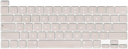MOSISO Keyboard Cover Compatible with MacBook Pro 13 inch M2 2023, 2022, 2021 2020 M1 A2338 A2289 A2251&Compatible with MacBook Pro 16 2020 2019 A2141 Touch ID,Protective Silicone Skin, Airy Blue