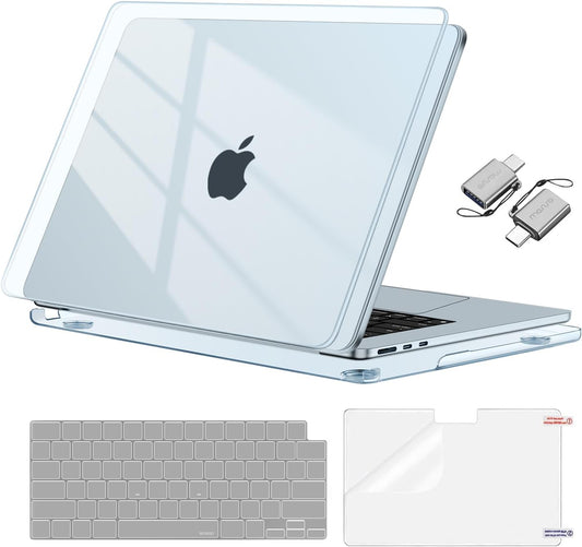 MOSISO Compatible with MacBook Air 13 inch Case 2026-2022 M4 A3240 M3 A3113 M2 A2681,Surpass Natural Beauty Hard Shell&Keyboard Cover&Screen Film&Type C for MacBook Air 13.6 inch Case