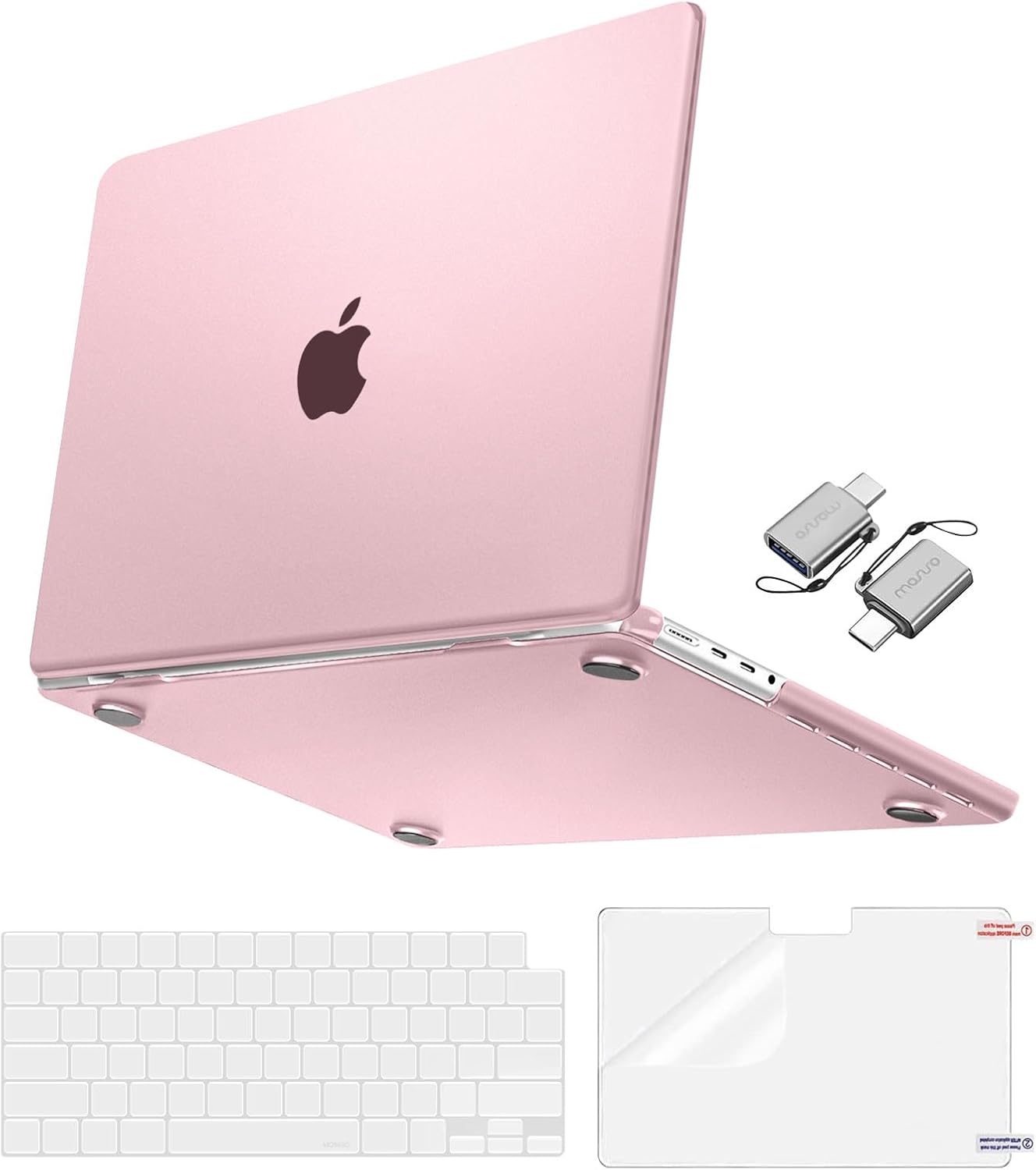 MOSISO Compatible with MacBook Pro 16 inch Case M5 2026 M4 M3 M2 M1 2025-2021 A3429 A3428 A3403 A3186 A2991 A2780 A2485, 4 in 1 Kit Seamlessly Closes Anti-Fingerprints Hard Shell