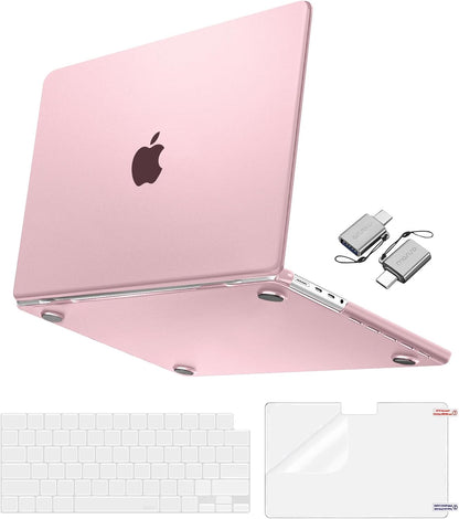 MOSISO 4 in 1 Anti-Fingerprint Hard Shell Case Compatible with MacBook Pro 16 Inch M5-M1 2026-2021 A3429 A3428 A3403 A3186 A2991 A2780 A2485, Seamless Snap-On Anti-Crack Protective Kit