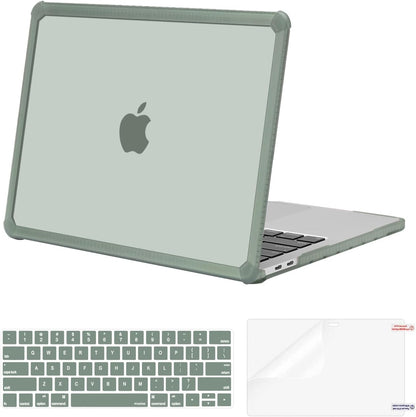 MOSISO Crack-Resistant Cover Compatible with MacBook Pro 13 inch Case M2/M1 2026-2016 A2338 A2251 A2289 A2159 A1989 A1708 A1706,Heavy Duty Shell with TPU Bumper&Keyboard Cover&ScreenFilm