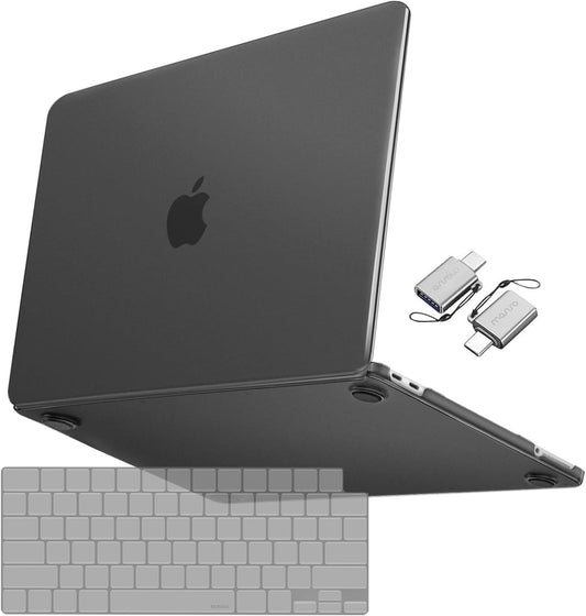 MOSISO Matte Cover Compatible with MacBook Neo Case 13 inch 2026 Model A3404, Ultra-Thin Precision Fit Scratch & Fingerprint Resistant Hard Shell Case&TPU Keyboard Cover&Type C, Black Clear mysite