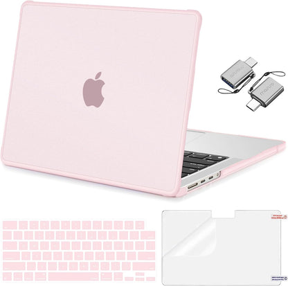 MOSISO Compatible with MacBook Pro 14 inch Case 2026-2021 M5 M4 M3 M2 M1 A3427 A3426 A3434 A3112 A3185 A3401 A2918 A2992 A2779 A2442, 4 in 1 Kit Crack-Resistant Reinforced Corners Shell, Space Black mysite