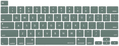 MOSISO Keyboard Cover Compatible with MacBook Pro 13 inch M2 2023, 2022, 2021 2020 M1 A2338 A2289 A2251&Compatible with MacBook Pro 16 2020 2019 A2141 Touch ID,Protective Silicone Skin, Airy Blue