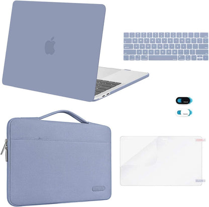 MOSISO Compatible with MacBook Pro 13 inch Case M2 2026, 2025, 2024-2016 A2338 M1 A2251 A2289 A2159 A1989 A1708 A1706, Plastic Hard Case&Bag&Keyboard Skin&Webcam Cover&Screen Protector, Avocado Green