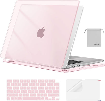 MOSISO 4in1 MultiColor Hard Shell Case Compatible with MacBook Pro 16 Inch M5-M1 Protective Laptop Cover With Keyboard Cover Screen Film Storage Pouch