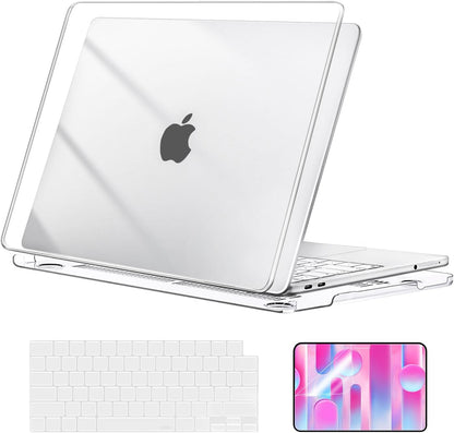 MOSISO Compatible with MacBook Neo Case 13 inch 2026 Release Model A3404 with A18 Pro Chip, Ultra-Thin Protective Crystal Hard Shell Case&Keyboard Cover&Screen Protector, Clear mysite