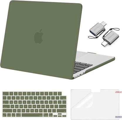 MOSISO Compatible with MacBook Air 13 inch Case M2-M5 2022-2026 A3449 A3240 A3113 A2681, 3 in 1 Heavy Duty Crack Resistant Hard Case with TPU Bumper