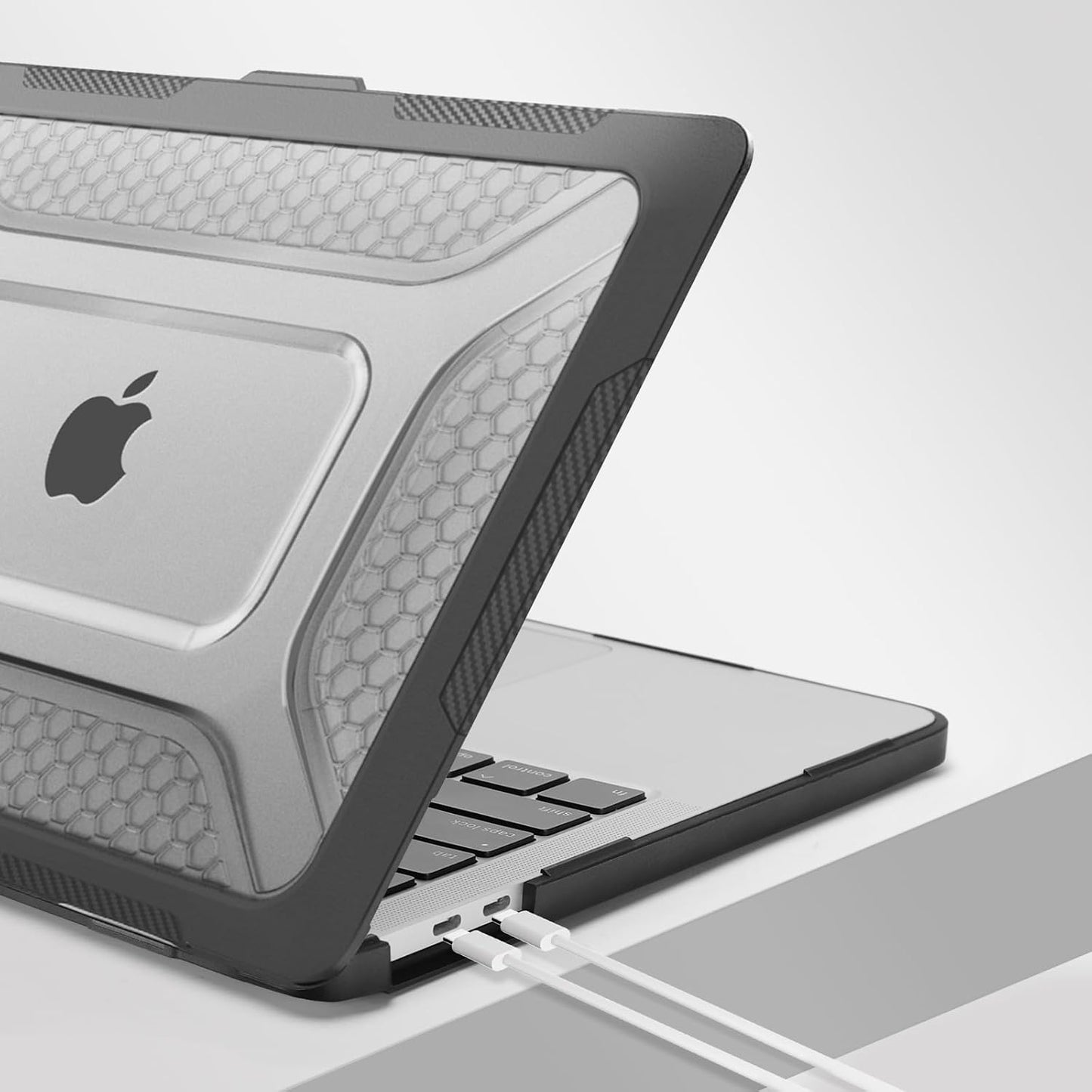 MOSISO Compatible with MacBook Pro 13 inch Case M2 2026-2016 A2338 M1 A2251 A2289 A2159 A1989 A1708 A1706, Honeycomb Heavy Duty Hard Shell Case with TPU Bumper&Fold Kickstand&Keyboard Cover