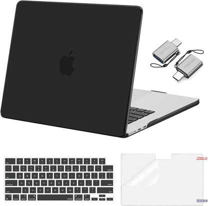 MOSISO Compatible with MacBook Air 15 inch Case M5-M2 2026-2023 A3448 A3241 A3114 A2941, Hard Shell&Keyboard Cover&Screen Film&Type C, Great for Study Travel Work