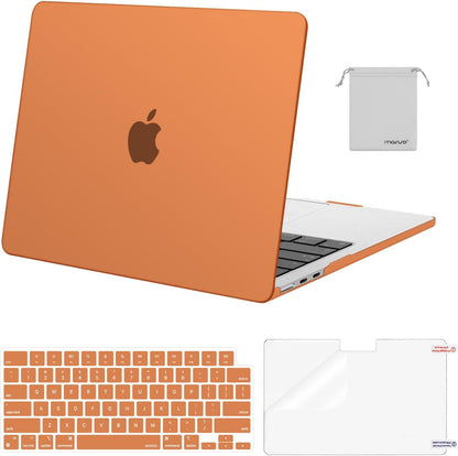 MOSISO Compatible with MacBook Air 13 inch Case M2-M5 2022-2026 A3449 A3240 A3113 A2681, 4 in 1 Protective Kit: Hard Shell, Keyboard Cover, Screen Film & Storage Pouch