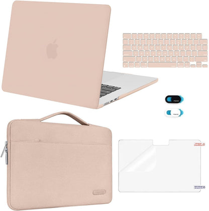 MOSISO Compatible with MacBook Air 13 inch Case M2-M5 2022-2026 A3449 A3240 A3113 A2681, Hard Shell, Sleeve Bag, Keyboard Skin, Webcam Cover & Screen Film