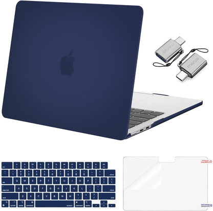 MOSISO Compatible with MacBook Air 13 inch Case M2-M5 2022-2026 A3449 A3240 A3113 A2681, 3 in 1 Heavy Duty Crack Resistant Hard Case with TPU Bumper