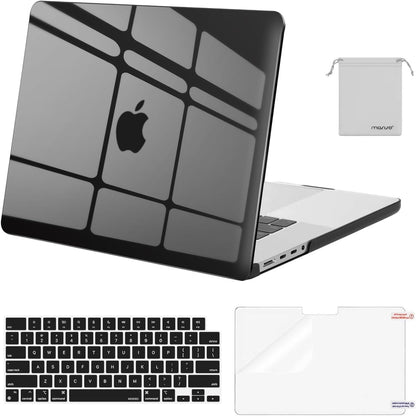 MOSISO 4in1 MultiColor Hard Shell Case Compatible with MacBook Pro 16 Inch M5-M1 Protective Laptop Cover With Keyboard Cover Screen Film Storage Pouch