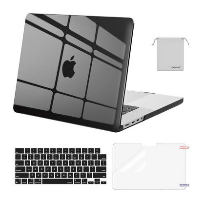 MOSISO Compatible with MacBook Pro 16 inch Case 2025 2024 2023 2022 2021 M4 M3 M2 M1 A3403 A3186 A2991 A2780 A2485 Pro Max, Plastic Hard Shell&Keyboard Cover&Screen Film&Storage Bag, Navy Blue