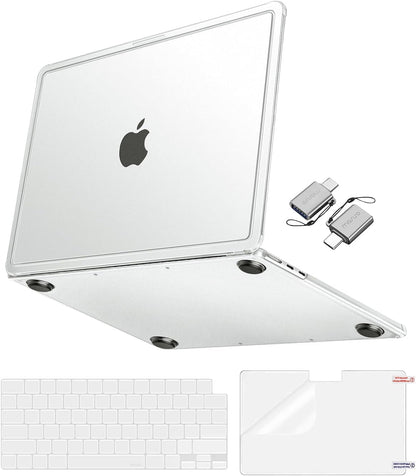 MOSISO 4-in-1 Hard Shell Case for MacBook Air 13 & 13.6 Inch M5 M4 M3 M2 (2026-2022) — A3449/A3240/A3113/A2681, Matte Anti-Fingerprint Kit