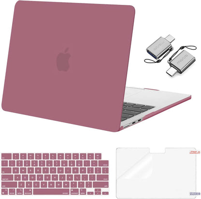 MOSISO Compatible with MacBook Air 13 inch Case M2-M5 2022-2026 A3449 A3240 A3113 A2681, 3 in 1 Heavy Duty Crack Resistant Hard Case with TPU Bumper