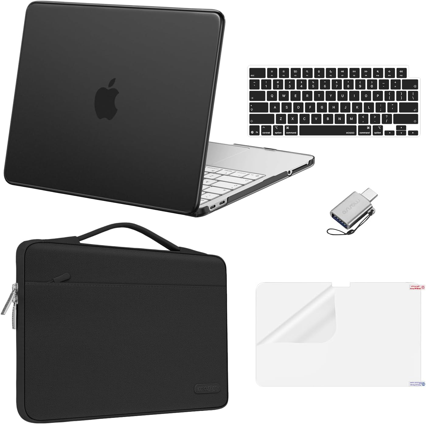 MOSISO Compatible with MacBook Neo Case 13 inch 2026 Release Model A3404 with A18 Pro Chip, Scratch-Resistant Protective Hard Shell&Sleeve Bag&Keyboard Cover&Screen Protector&Type C