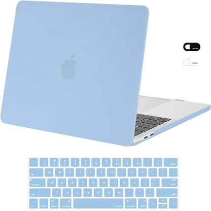 MOSISO Compatible with MacBook Pro 13 inch Case M2 2026, 2025, 2024-2016 A2338 M1 A2251 A2289 A2159 A1989 A1708 A1706,Plastic Hard Case&Keyboard Skin&Webcam Cover for MacBook Pro 13.3, Rose Quartz