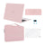 MOSISO Compatible with MacBook Air 13 inch Case M1 Chip 2021 2020 2019 2018 Release A2337 A2179 A1932 Retina Display, Plastic Hard Shell Case&Bag&Keyboard Skin&Webcam Cover&Screen Film, Rose Quartz