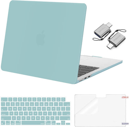 MOSISO Compatible with MacBook Air 13 inch Case M2-M5 2022-2026 A3449 A3240 A3113 A2681, 3 in 1 Heavy Duty Crack Resistant Hard Case with TPU Bumper