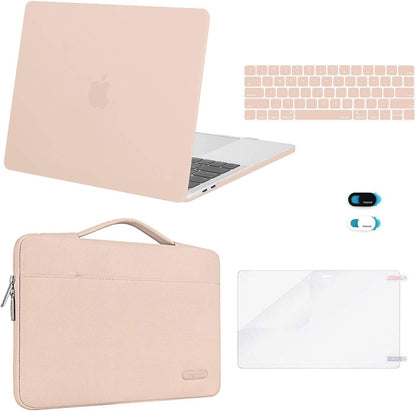 MOSISO Compatible with MacBook Pro 13 inch Case M2 2026, 2025, 2024-2016 A2338 M1 A2251 A2289 A2159 A1989 A1708 A1706, Plastic Hard Case&Bag&Keyboard Skin&Webcam Cover&Screen Protector, Avocado Green