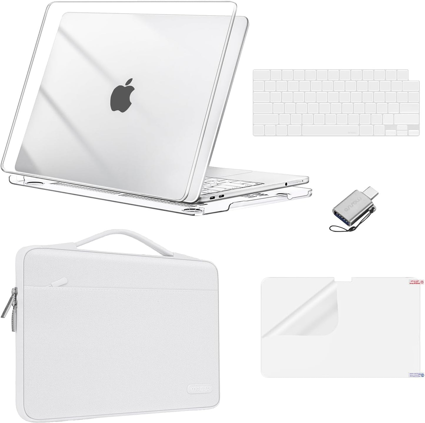 MOSISO Compatible with MacBook Neo Case 13 inch 2026 Release Model A3404 with A18 Pro Chip, Scratch-Resistant Protective Hard Shell&Sleeve Bag&Keyboard Cover&Screen Protector&Type C