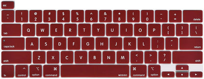 MOSISO Keyboard Cover Compatible with MacBook Pro 13 inch M2 2023, 2022, 2021 2020 M1 A2338 A2289 A2251&Compatible with MacBook Pro 16 2020 2019 A2141 Touch ID,Protective Silicone Skin, Airy Blue