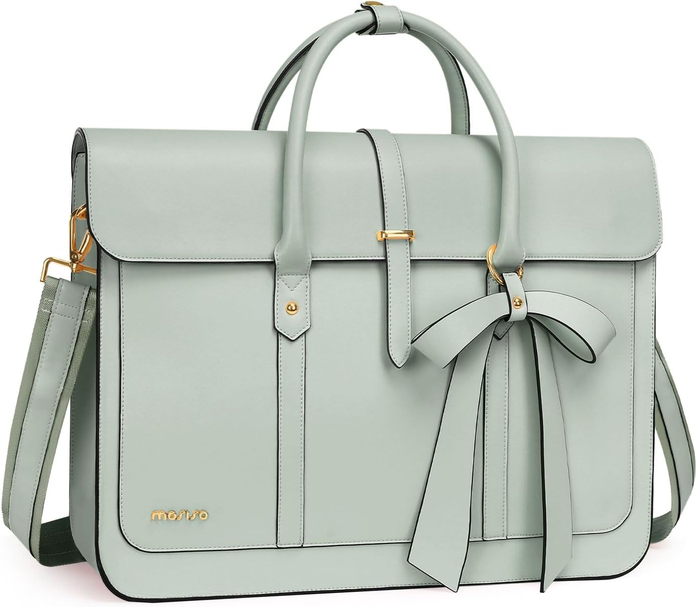 MOSISO Laptop Bag,14 16 17.3 inch PU Leather Laptop Shoulder Bags – iMosiso