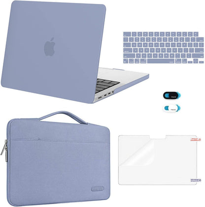 MOSISO Compatible with MacBook Pro 14 inch Case M5-M1 2026-2021 A3427 A3426 A3434 A3112 A3185 A3401 A2918 A2992 A2779 A2442, Case&Bag&Keyboard Skin&Webcam Cover&ScreenFilm