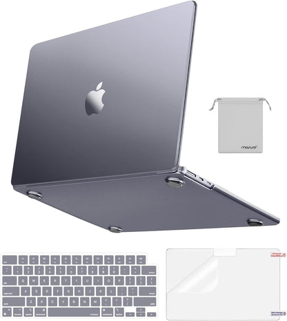 MOSISO for MacBook Air 15 inch Case M5-M2 2026-2023 A3448 A3241 A3114 A2941, 4 in 1 Kit Seamlessly Closes Anti-Fingerprints Matte Hard Shell,Great for Business Travel Study