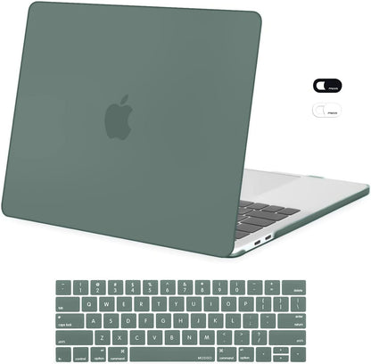 MOSISO Compatible with MacBook Pro 13 inch Case M2 2026, 2025, 2024-2016 A2338 M1 A2251 A2289 A2159 A1989 A1708 A1706,Plastic Hard Case&Keyboard Skin&Webcam Cover for MacBook Pro 13.3, Rose Quartz