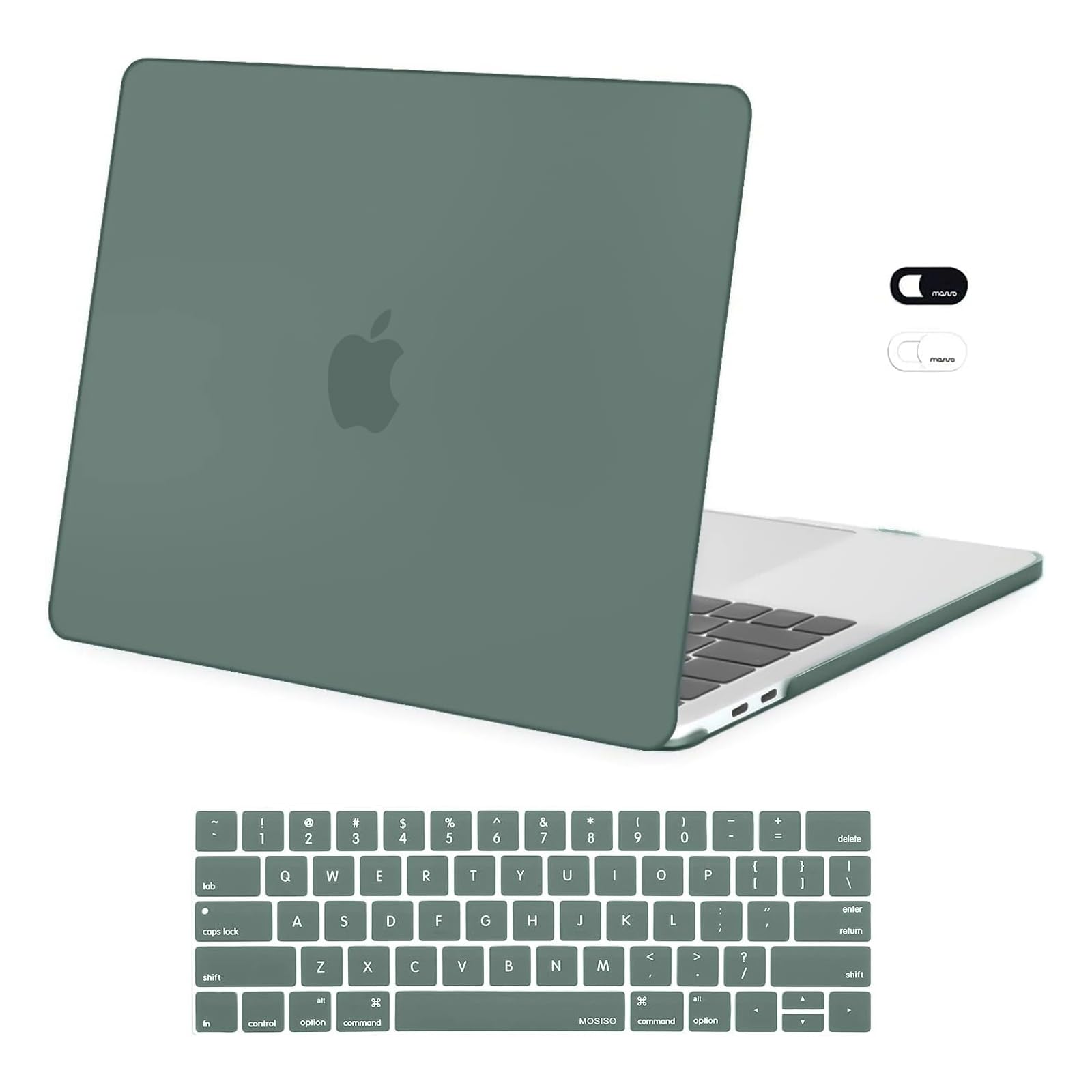 MOSISO Compatible with MacBook Pro 13 inch Case M2 2025, 2024, 2023-2016 A2338 M1 A2251 A2289 A2159 A1989 A1708 A1706, Plastic Hard Case&Keyboard Skin&Webcam Cover for MacBook Pro 13.3, Lavender Gray