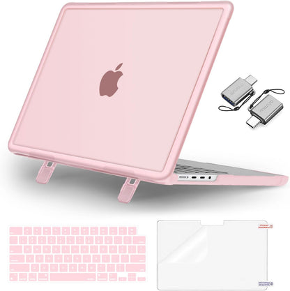 MOSISO Compatible with MacBook Pro 14 inch Case M5-M1 2026-2021 A3427 A3426 A3434 A3112 A3185 A3401 A2918 A2992 A2779 A2442, 4 in 1 Kit Shock-Absorbing Shell with Fold Kickstand