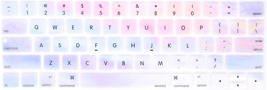 MOSISO Keyboard Cover Compatible with MacBook Pro with Touch Bar 13 and 15 inch 2019 2018 2017 2016 (Model: A2159, A1989, A1990, A1706, A1707),Pattern Silicone Skin Protector, Colorful Clouds