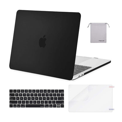 MOSISO Compatible with MacBook Pro 15 inch Case 2019 2018 2017 2016 Release A1990 A1707 with Touch Bar, Plastic Hard Shell Case & Keyboard Cover & Screen Protector & Storage Bag, Rose Quartz