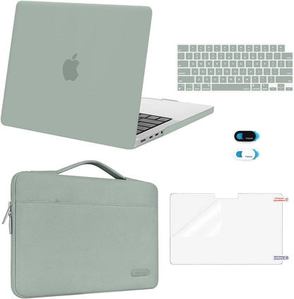 MOSISO Compatible with MacBook Pro 14 inch Case M5-M1 2026-2021 A3427 A3426 A3434 A3112 A3185 A3401 A2918 A2992 A2779 A2442, Case&Bag&Keyboard Skin&Webcam Cover&ScreenFilm