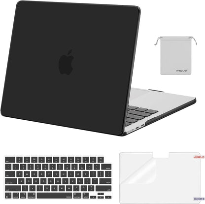 MOSISO Compatible with MacBook Air 13 inch Case M2-M5 2022-2026 A3449 A3240 A3113 A2681, 4 in 1 Protective Kit: Hard Shell, Keyboard Cover, Screen Film & Storage Pouch