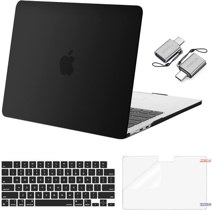 MOSISO Compatible with MacBook Air 13 inch Case M2-M5 2022-2026 A3449 A3240 A3113 A2681, 3 in 1 Heavy Duty Crack Resistant Hard Case with TPU Bumper