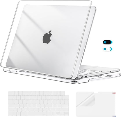 MOSISO Cover Compatible with MacBook Neo Case 13 inch 2026 Release Model A3404 with A18 Pro Chip, Crack-Resistant Protective Hard Shell&Keyboard Cover&Screen Film&Webcam Cover, Crystal Clear mysite