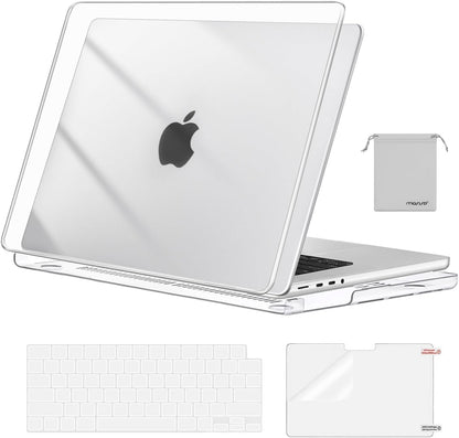 MOSISO 4in1 MultiColor Hard Shell Case Compatible with MacBook Pro 16 Inch M5-M1 Protective Laptop Cover With Keyboard Cover Screen Film Storage Pouch