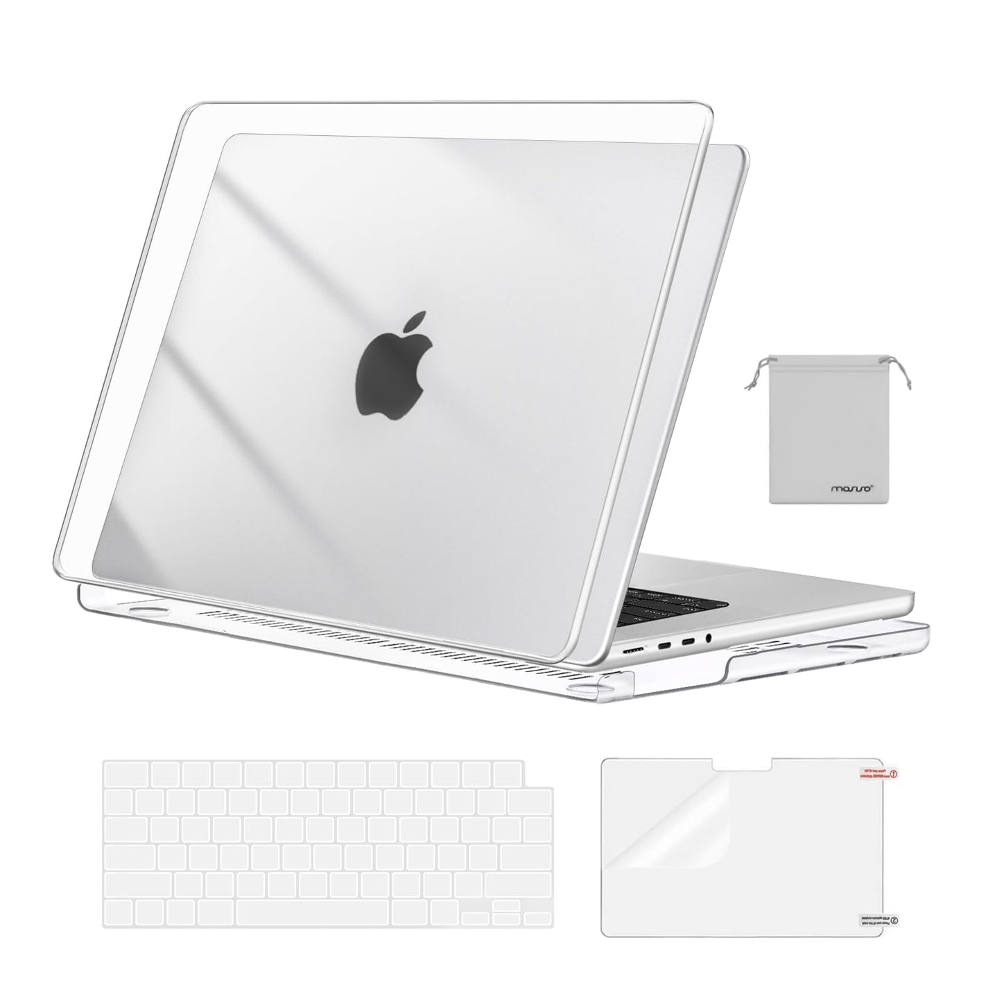MOSISO Compatible with MacBook Pro 16 inch Case 2025 2024 2023 2022 2021 M4 M3 M2 M1 A3403 A3186 A2991 A2780 A2485 Pro Max, Plastic Hard Shell&Keyboard Cover&Screen Film&Storage Bag, Navy Blue