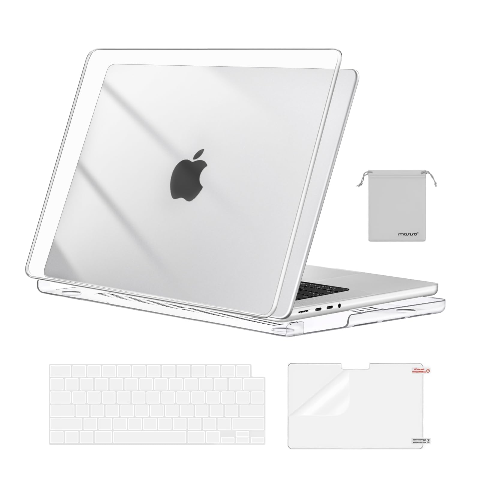 MOSISO Compatible with MacBook Pro 16 inch Case 2025 2024 2023 2022 2021 M4 M3 M2 M1 A3403 A3186 A2991 A2780 A2485 Pro Max, Plastic Hard Shell&Keyboard Cover&Screen Film&Storage Bag, Navy Blue