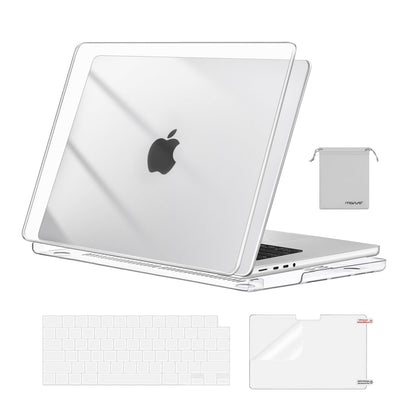 MOSISO Compatible with MacBook Pro 16 inch Case 2025 2024 2023 2022 2021 M4 M3 M2 M1 A3403 A3186 A2991 A2780 A2485 Pro Max, Plastic Hard Shell&Keyboard Cover&Screen Film&Storage Bag, Navy Blue